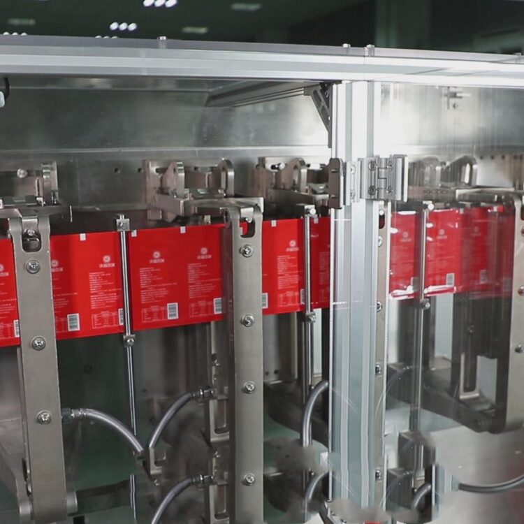 Vertical sealing group of HFFS pouch packing machine
