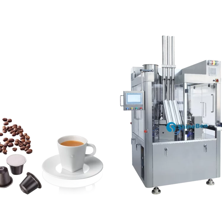 Triple coffee capsule fill seal machine SBM-TRCF70-3